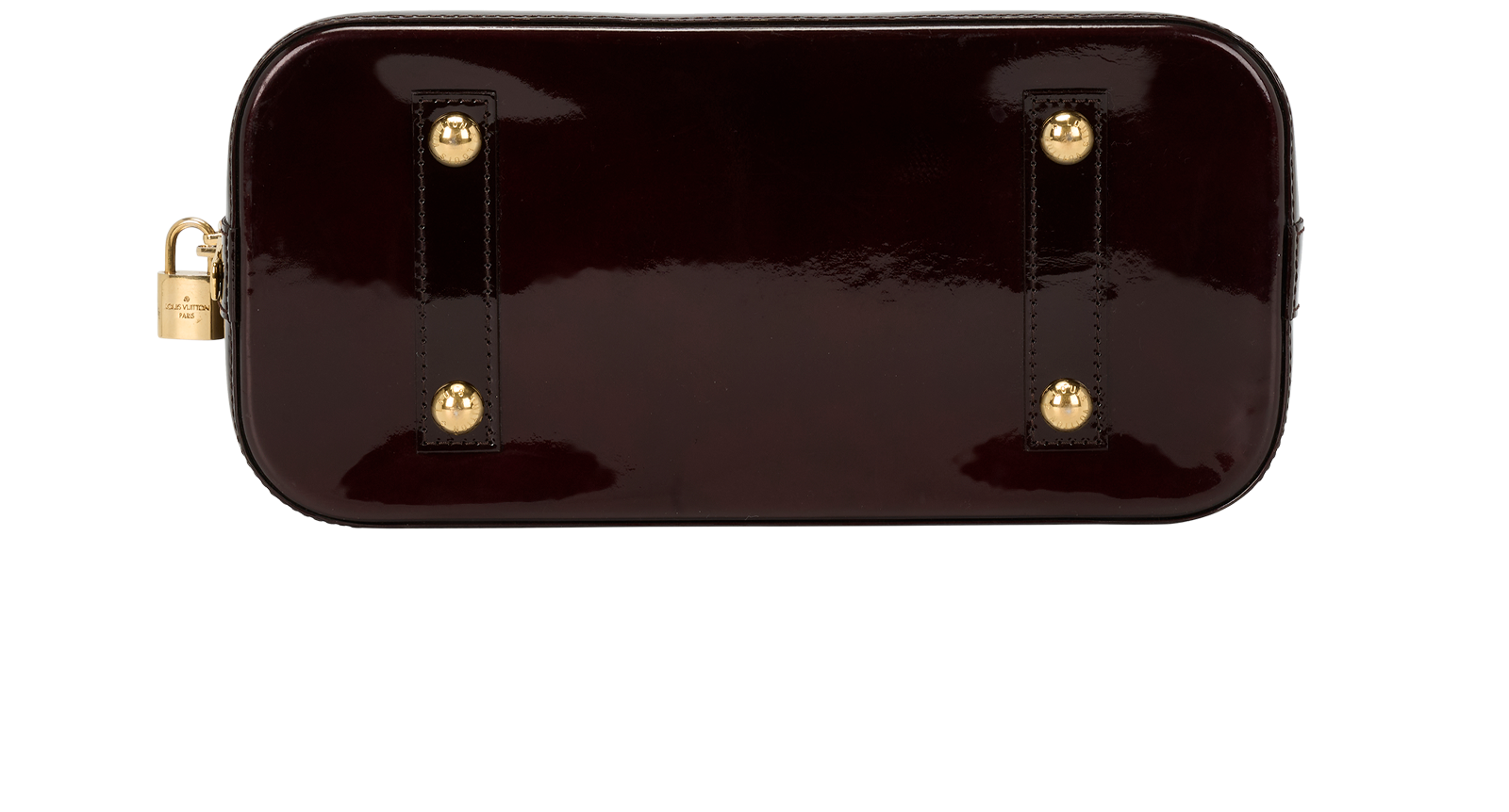 Alma PM, &pound;650, Handbags, Burgundy, Patent Leather, Top view